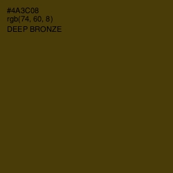 #4A3C08 - Deep Bronze Color Image